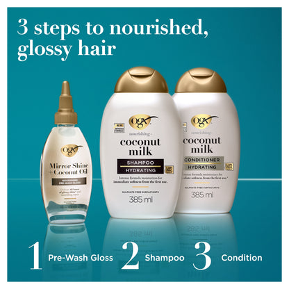 OGX Mirror Shine +Argan Oil Pre-Wash Hair Gloss 118ml — image 2