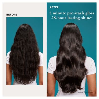 OGX Mirror Shine +Argan Oil Pre-Wash Hair Gloss 118ml — image 3
