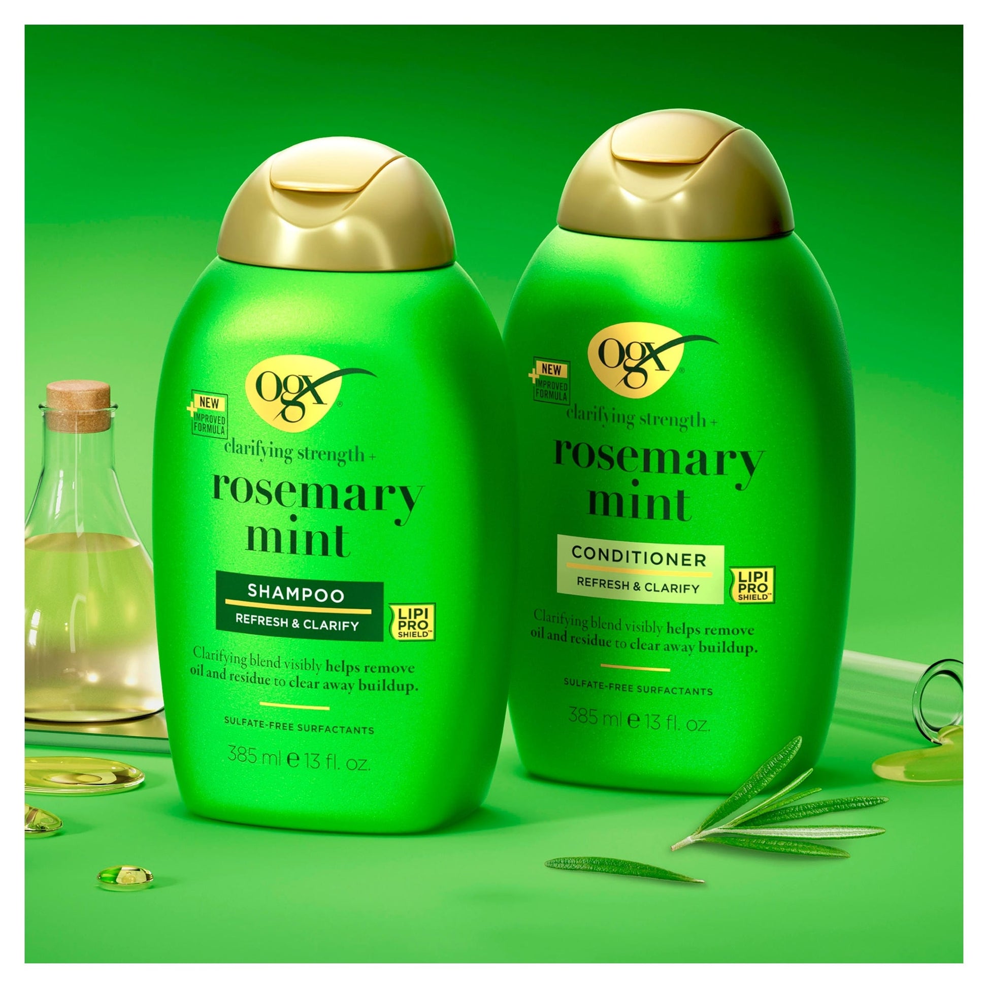 OGX Refreshing Scalp + Rosemary Mint Shampoo 385ml — image 3