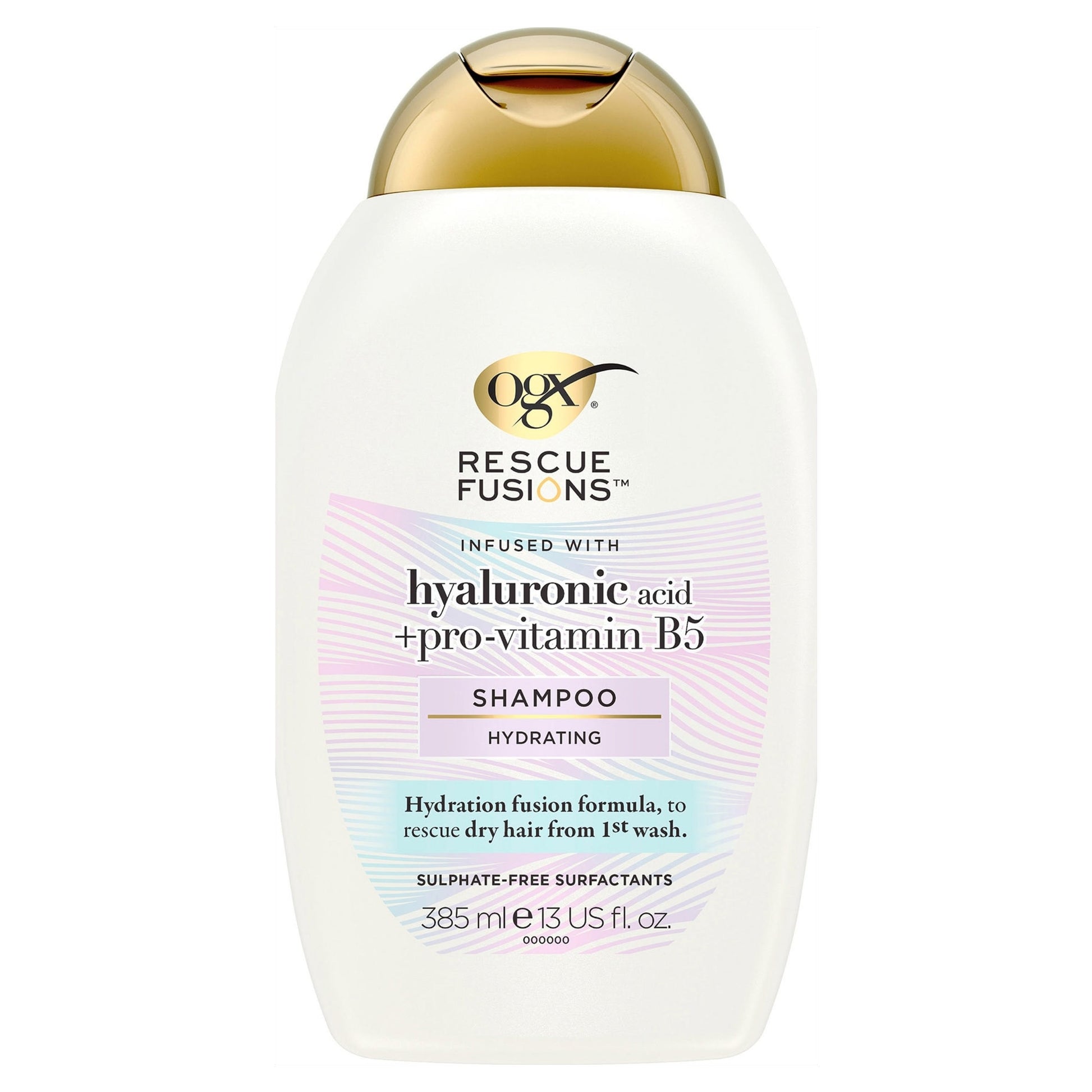 OGX Rescue Fusions Hyaluronic Acid +Pro-Vitamin B5 Shampoo 385ml — image 1
