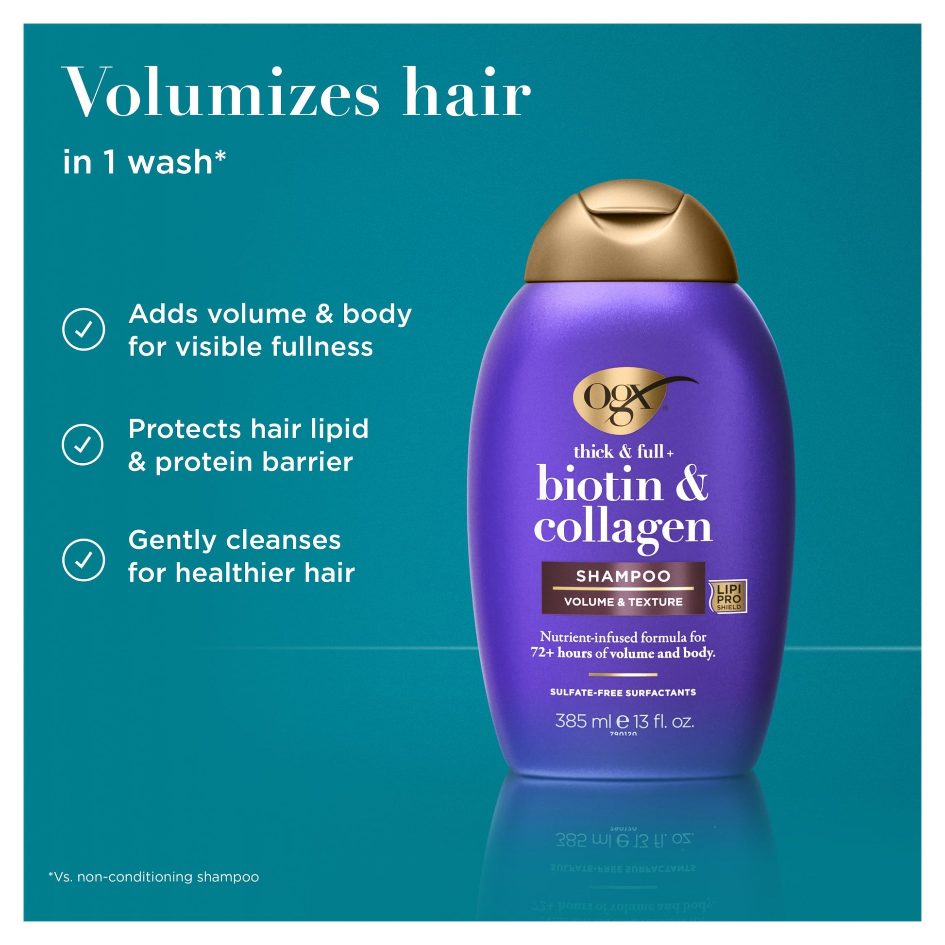 OGX Thick & Full Biotin & Collagen Shampoo 385ml — image 3