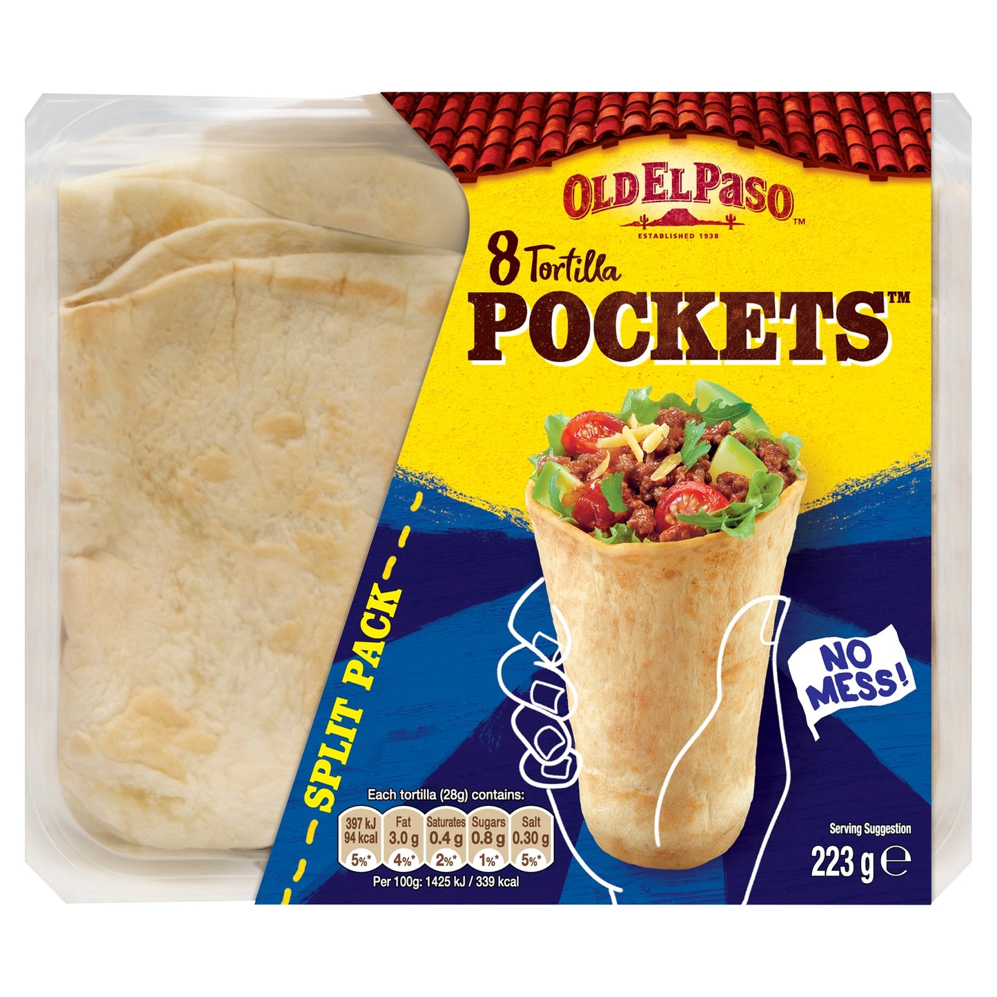 Old El Paso 8 Tortilla Pockets 223G — image 1