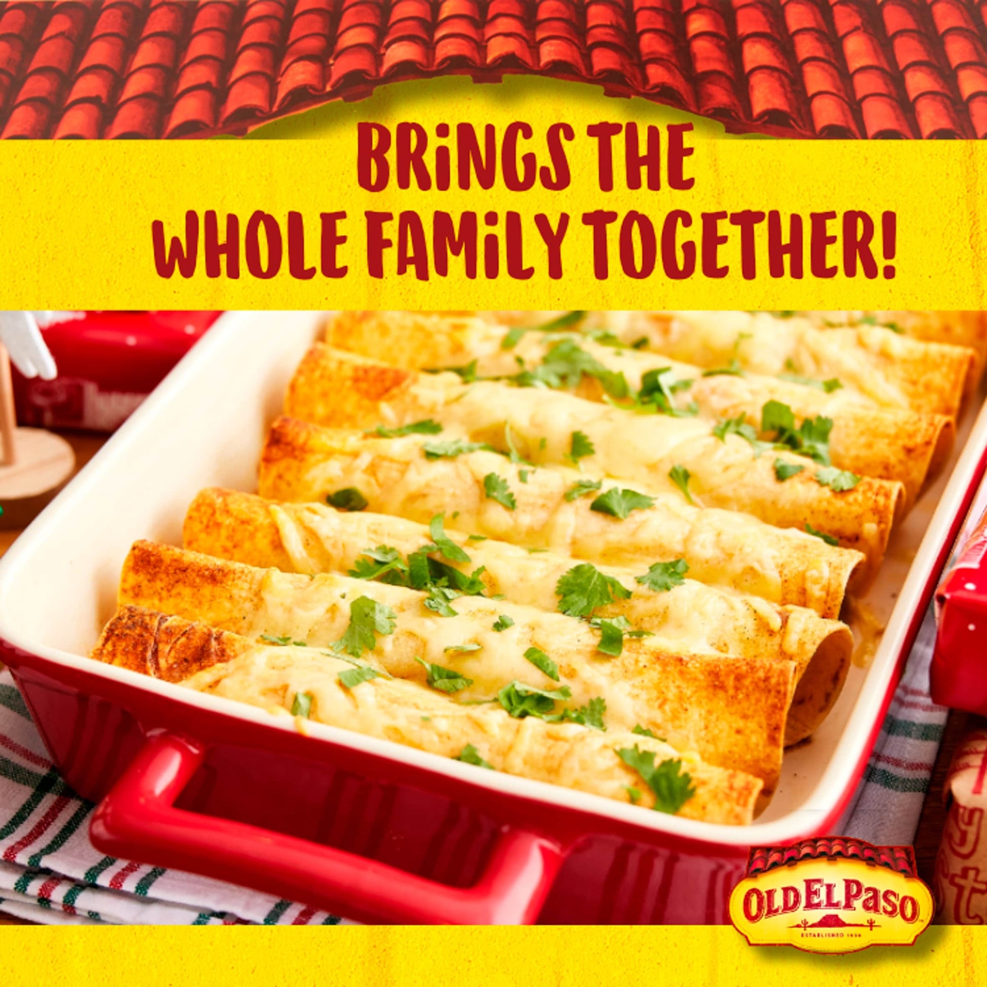 Old El Paso Cheesy Baked Enchilada Kit 995G — image 3