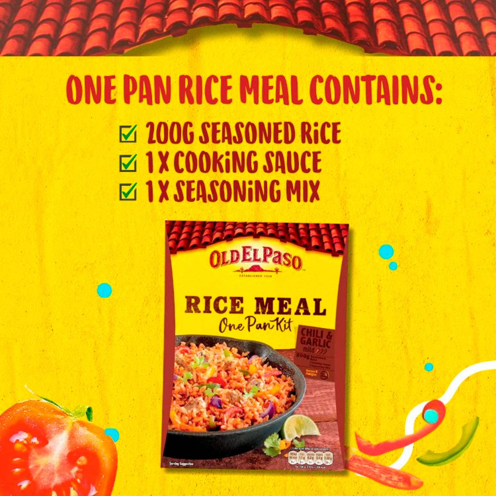 Old El Paso Chilli & Garlic Rice Kit 355G — image 3