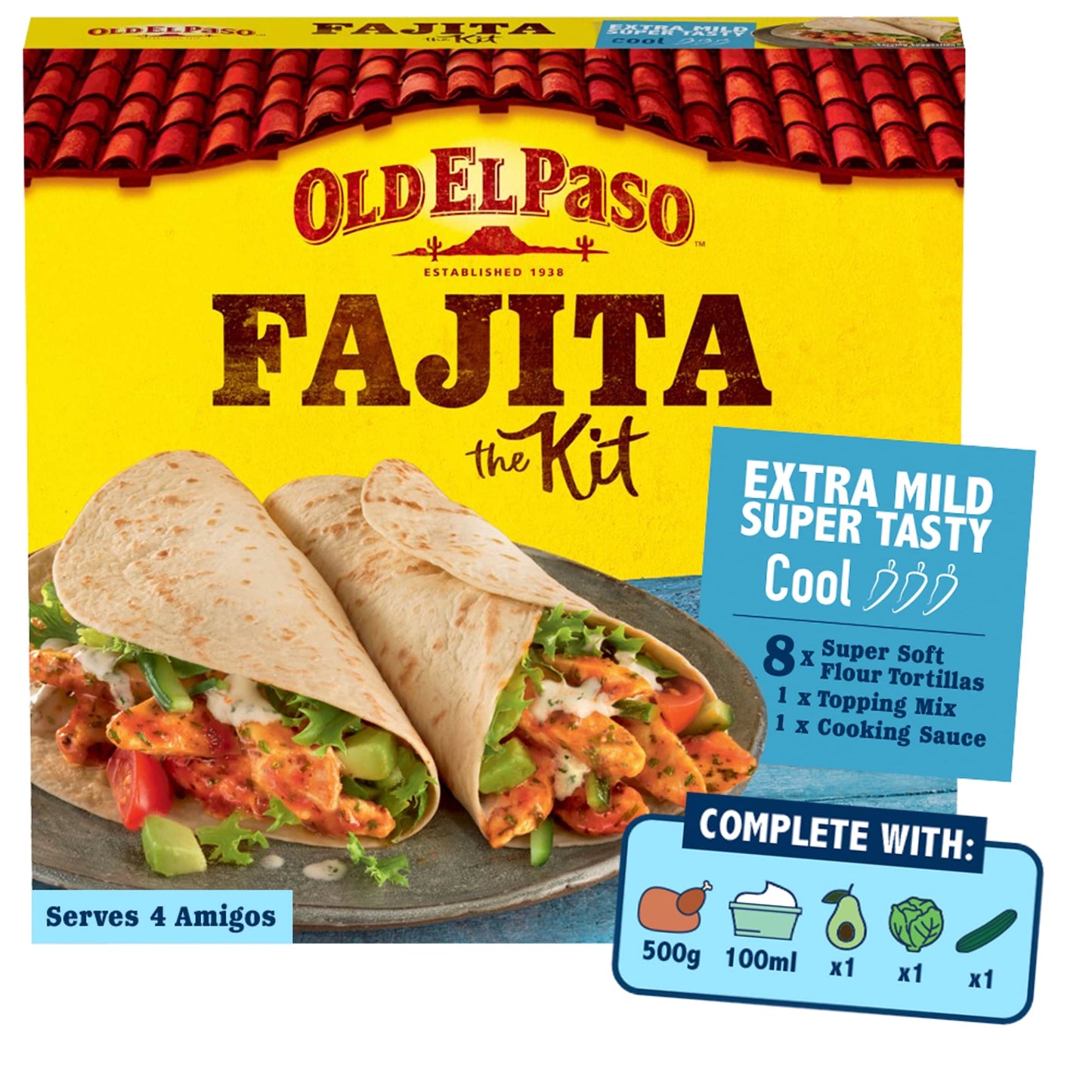 Old El Paso Extra Mild Fajita Dinner Kit 476G — image 1