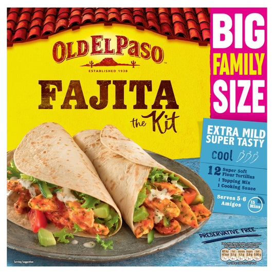 Old El Paso Fajita Flour Tortillas Kit 714g — image 1