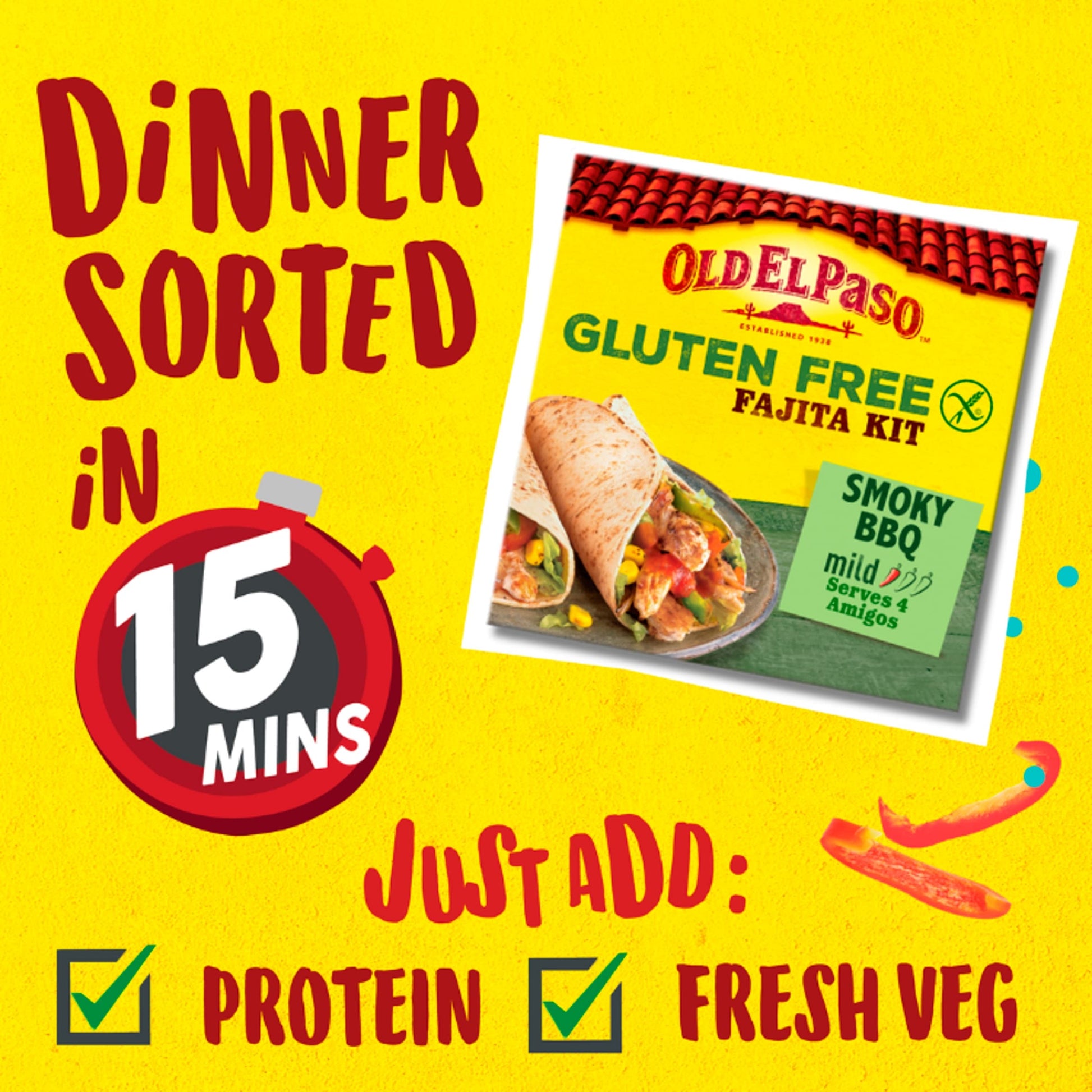 Old El Paso Gluten Free Fajita Kit 462G — image 2