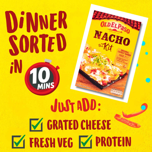 OLD EL Paso Original Cheesy Baked Nacho Kit 505g