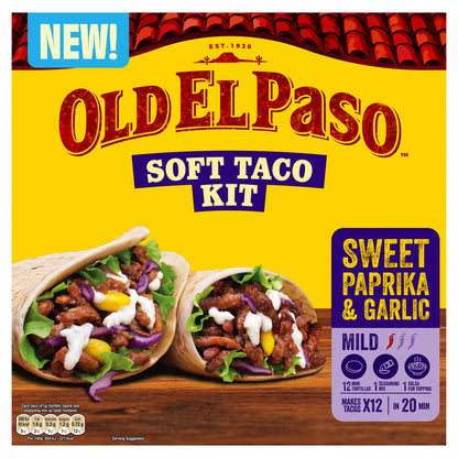 Old El Paso Soft Taco Kit Sweet Paprika & Garlic 499g — image 1