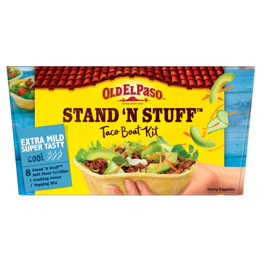 Old El Paso Stand 'N' Stuff Taco Boat Kit - Extra Mild 329g — image 1