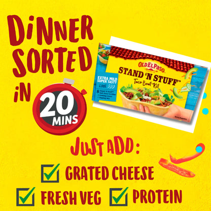 Old El Paso Stand 'N' Stuff Taco Boat Kit - Extra Mild 329g — image 2