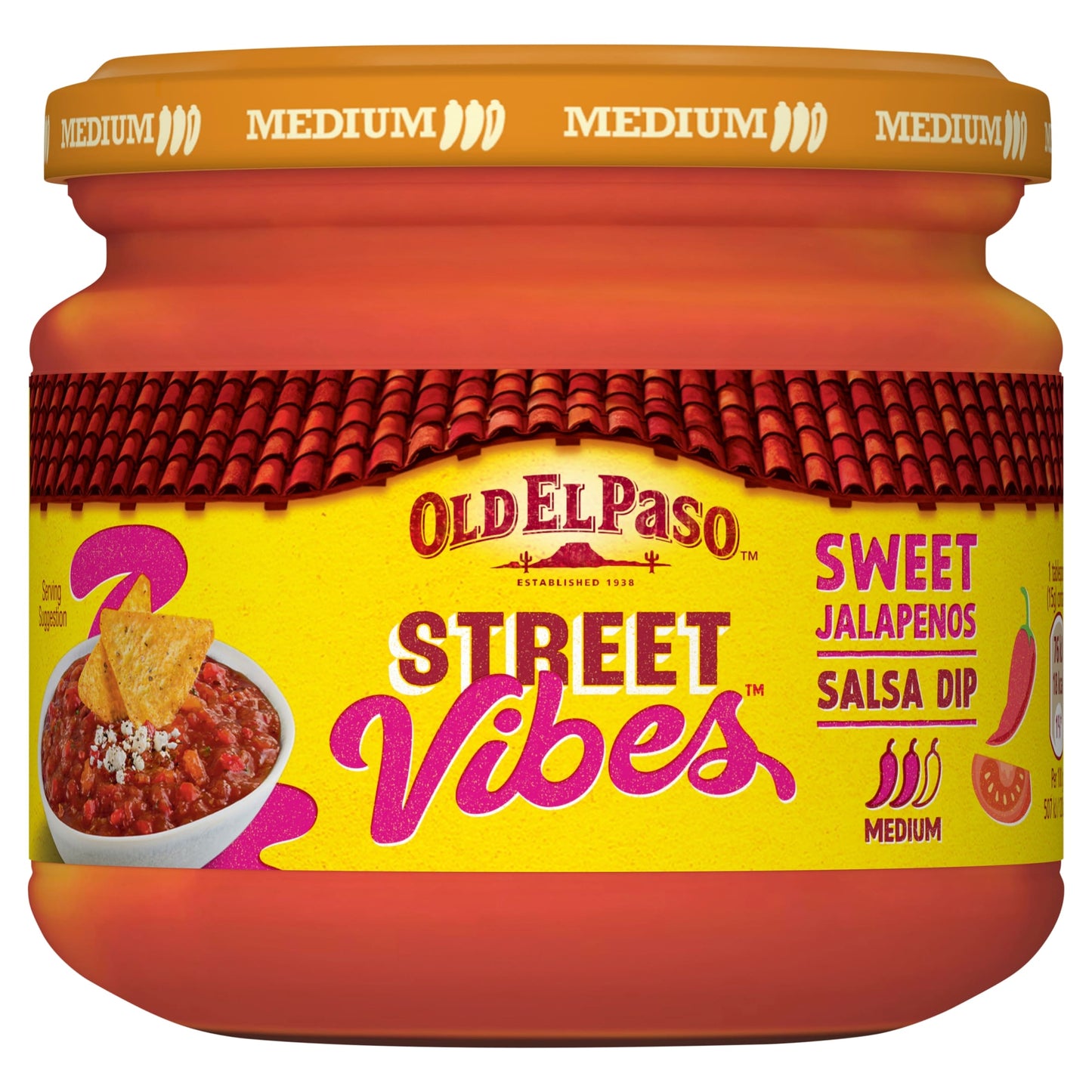 Old El Paso Street Vibes Salsa Dip - Sweet Jalapenos 335g — image 1
