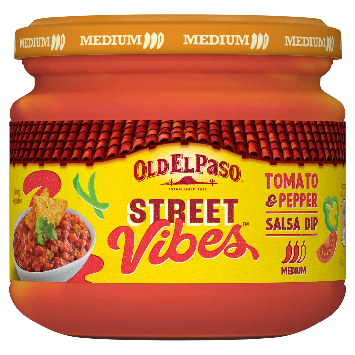 Old El Paso Street Vibes Salsa Dip - Tomato & Pepper 312g — image 1