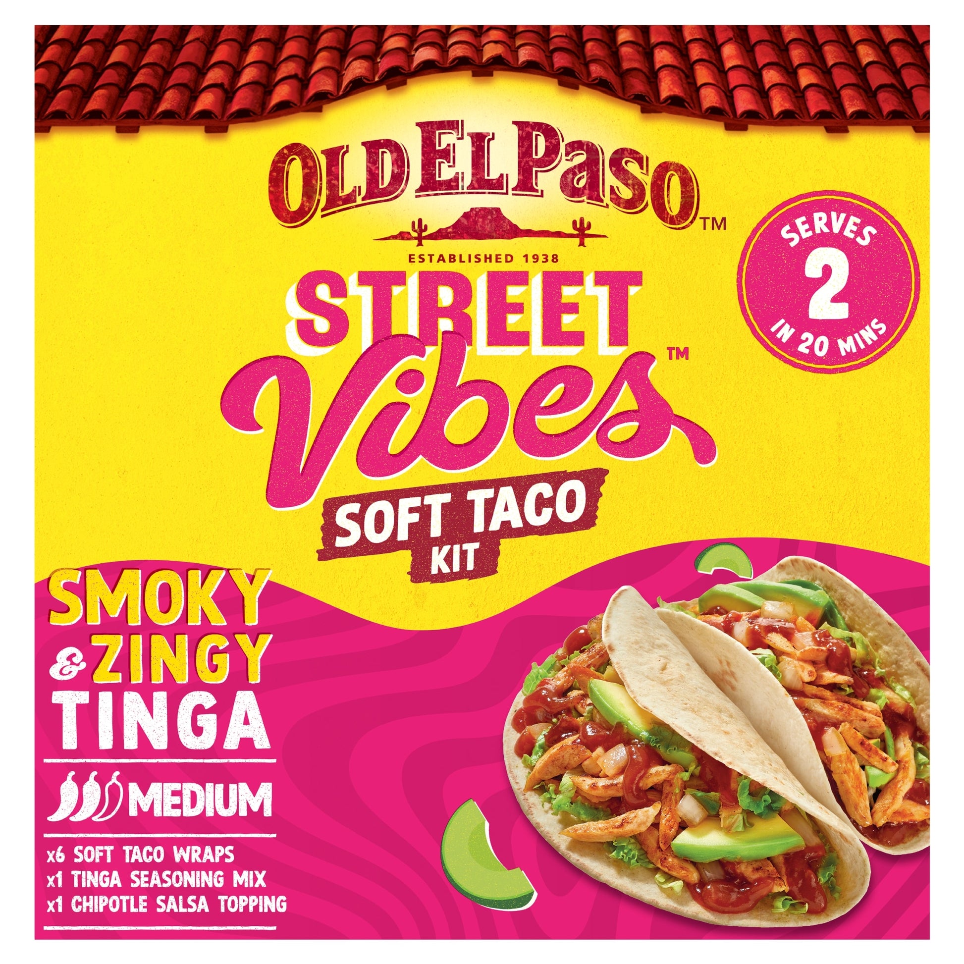 Old El Paso Street Vibes Soft Taco Kit Tinga 257g — image 1