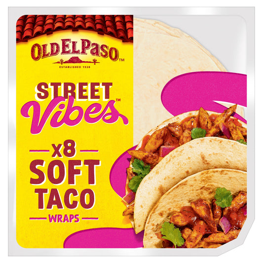 Old El Paso Street Vibes Soft Taco Wraps 8 Pack 220g — image 1