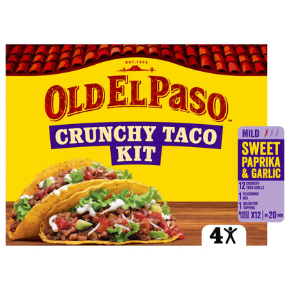 Old El Paso Sweet Paprika & Garlic Crunchy Taco Kit 287g — image 1