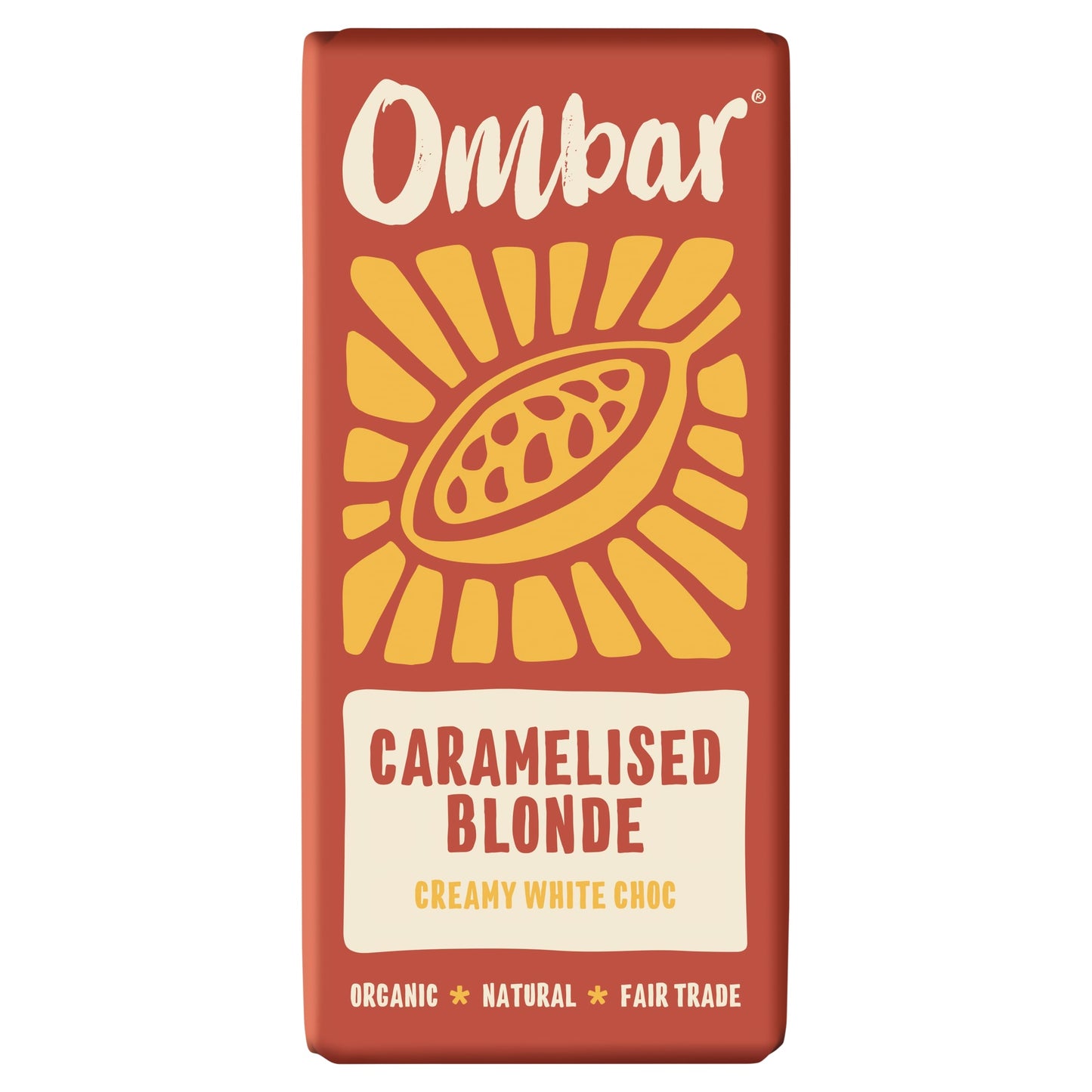 Ombar Blonde Caramelised white Choco Bar 70g — image 1