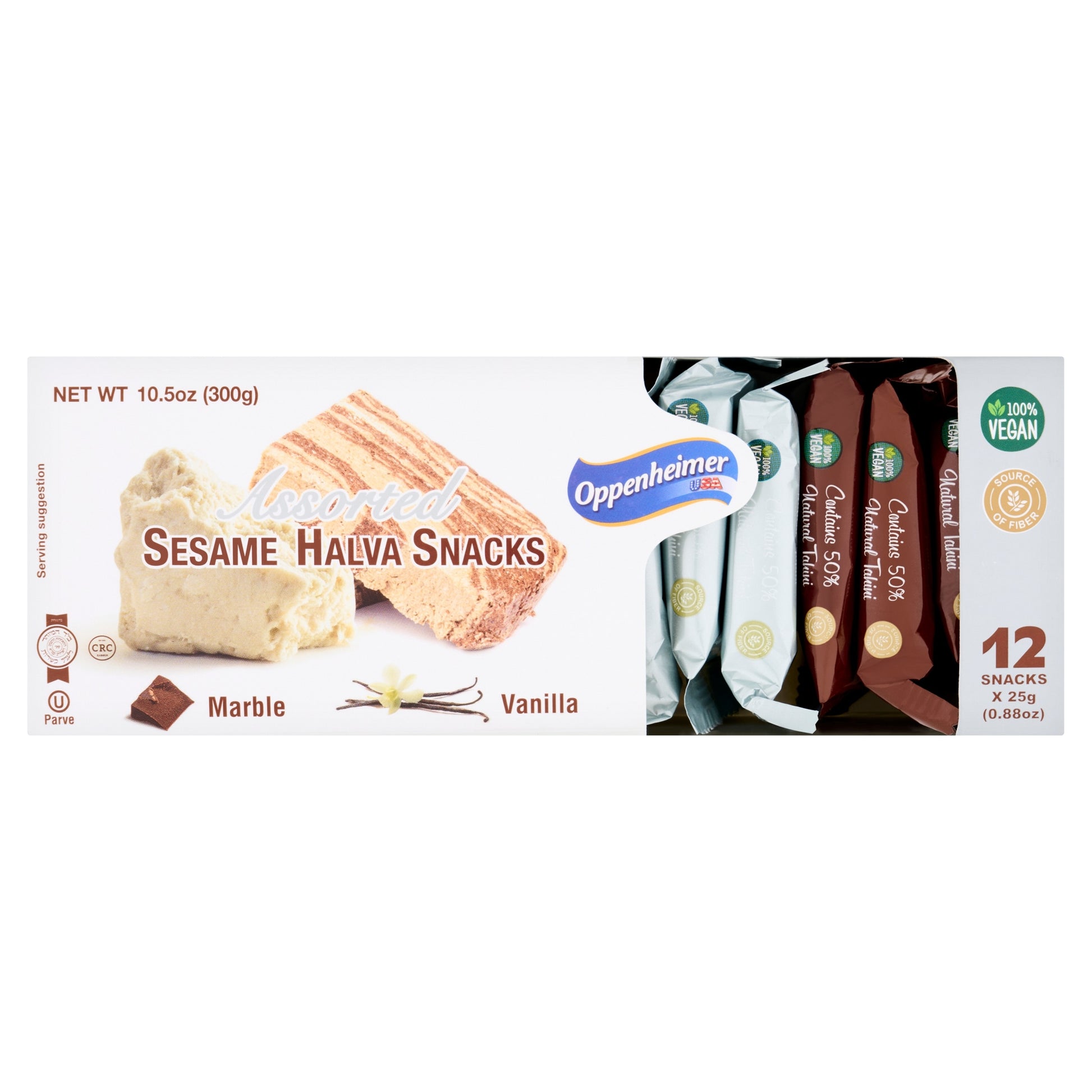 Oppenheimer Assorted Sesame Halva Snacks 12 x 25g — image 1