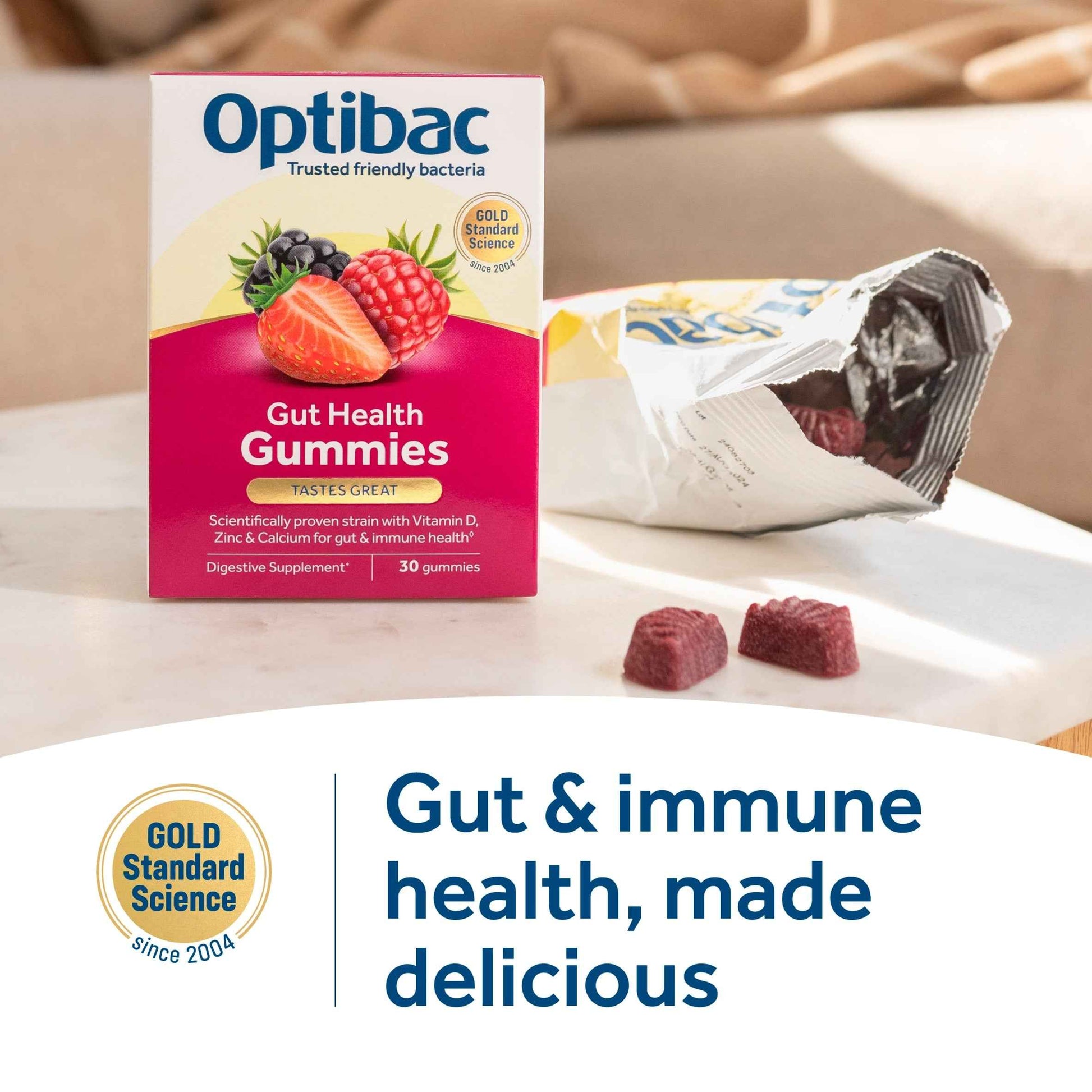 OPTIBAC Probiotics Gut Health Gummies 30s