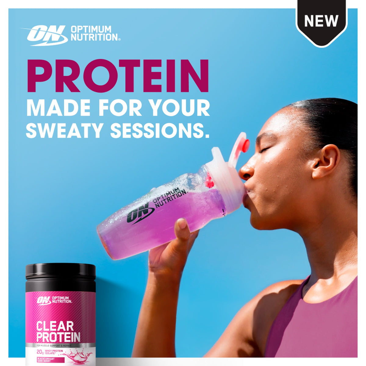 Optimum Nutrition Clear Protein Blackcurrant & Dark Berry 240g. — image 4