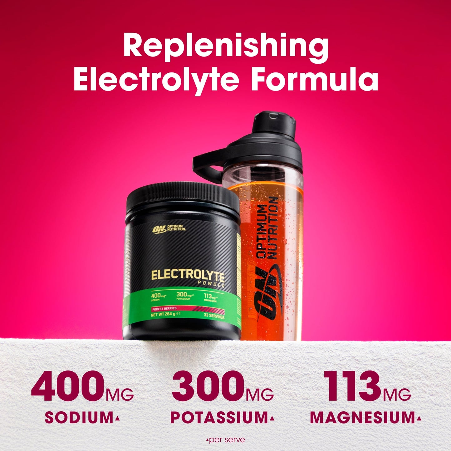 Optimum Nutrition Electrolyte Powder Forest Berries 264g — image 3