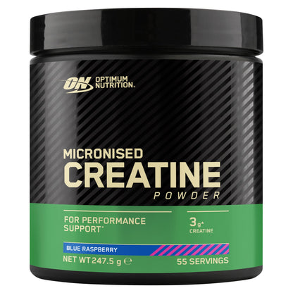Optimum Nutrition Flavoured Creatine Powder Blue Raspberry 247.5g — image 1
