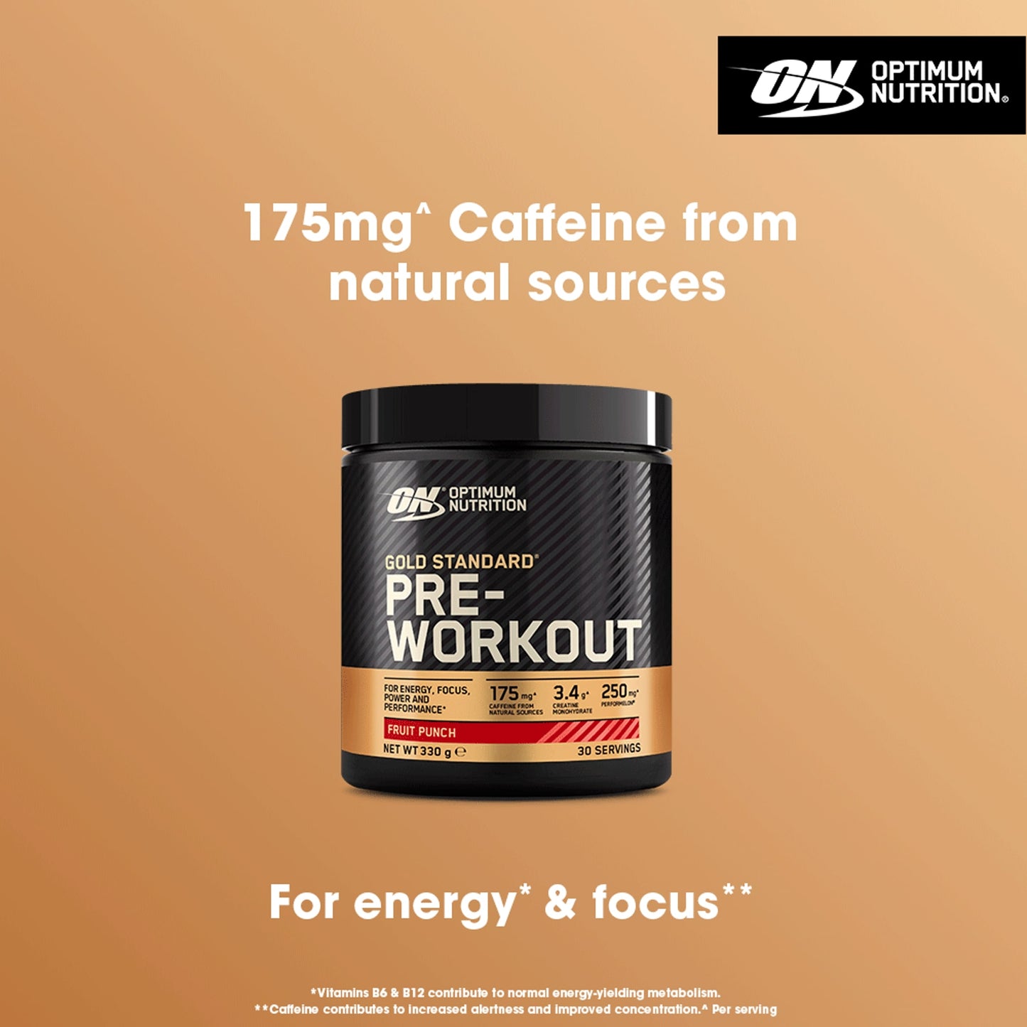 Optimum Nutrition Gold Standard Pre-Workout Supplement - Fruit Punch 330g — image 2