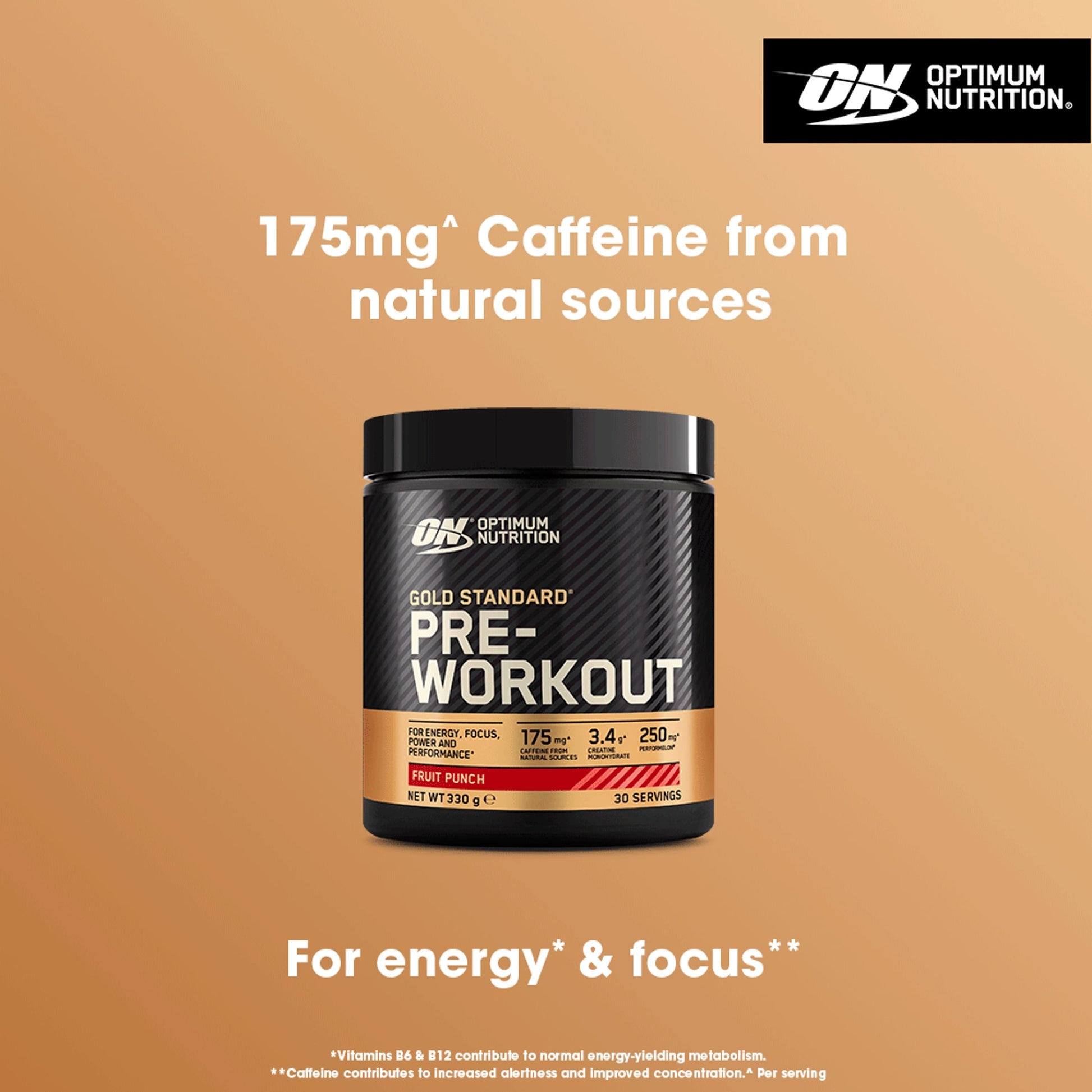 Optimum Nutrition Gold Standard Pre-Workout Supplement - Fruit Punch 330g — image 2