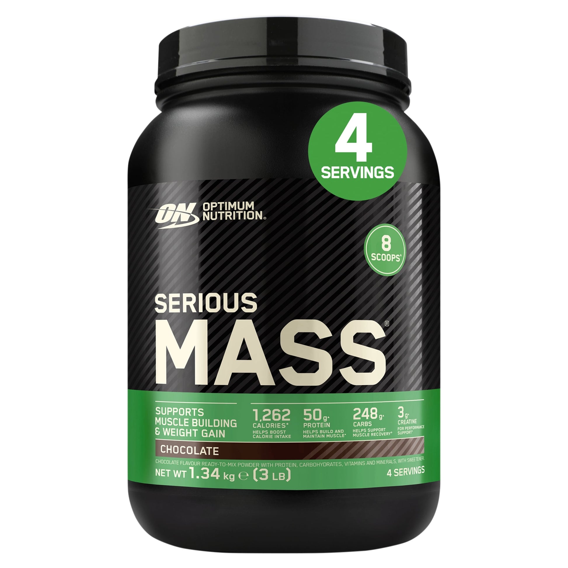 Optimum Nutrition Serious Mass Protein Powder Chocolate 1.34kg — image 1