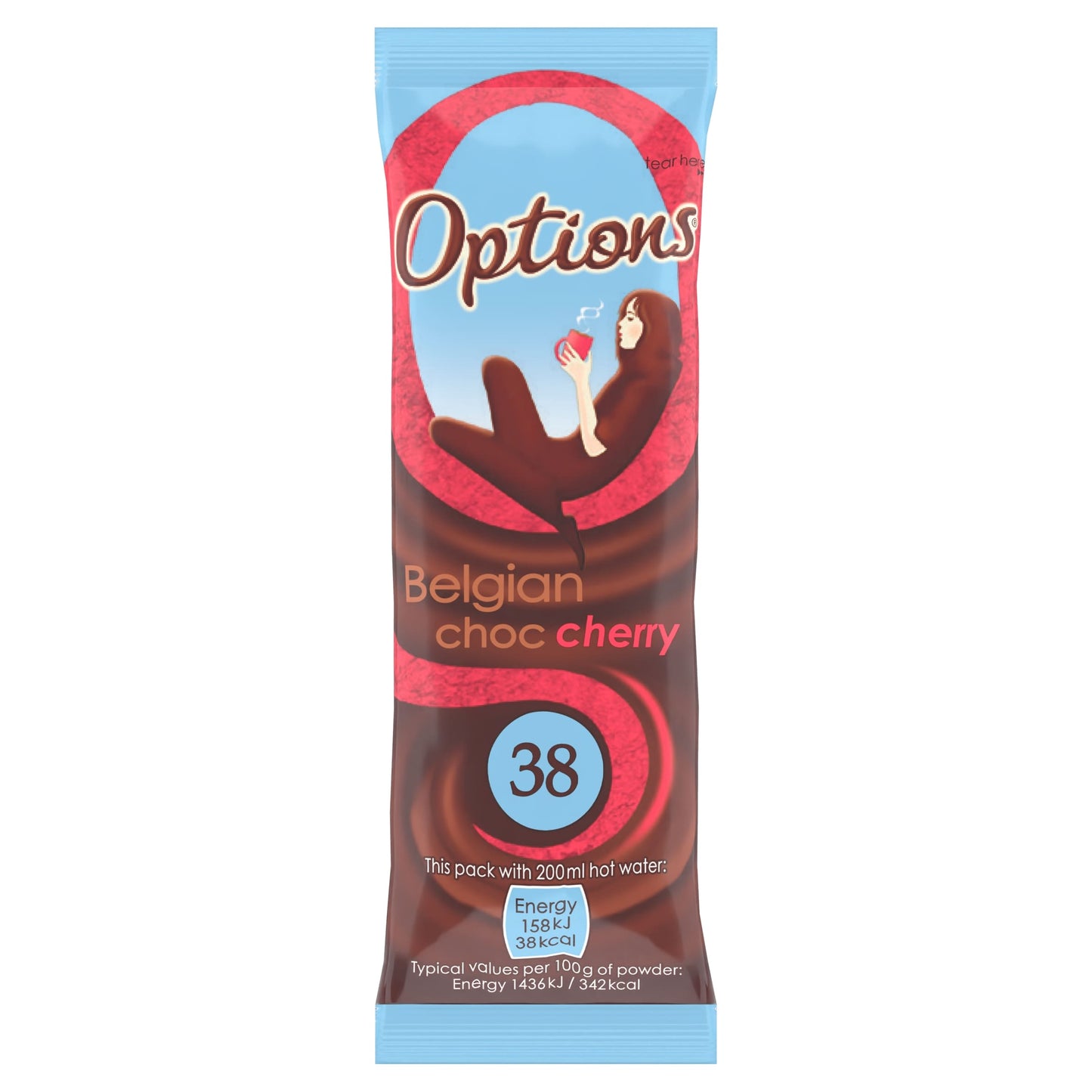 Options Belgian Choc Cherry Sachet 11g — image 1