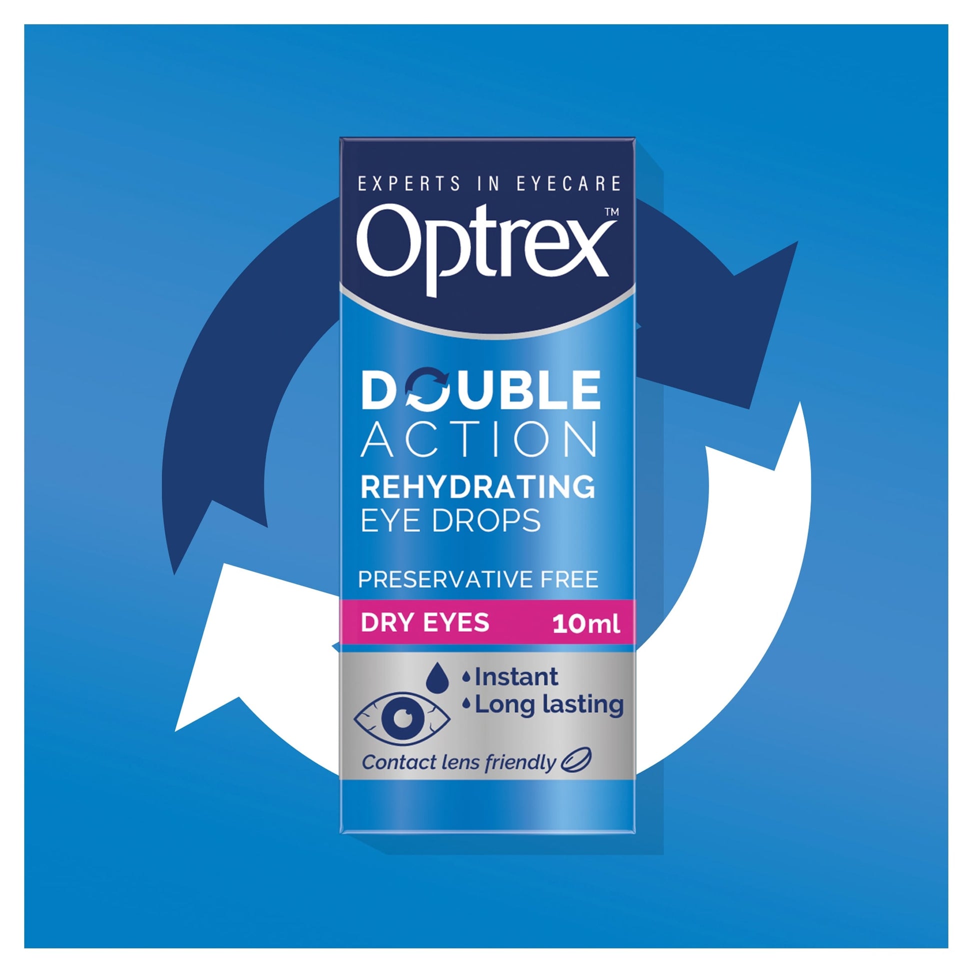 Optrex Double Action Rehydrating Eye Drops For Dry Eyes 10ml — image 2