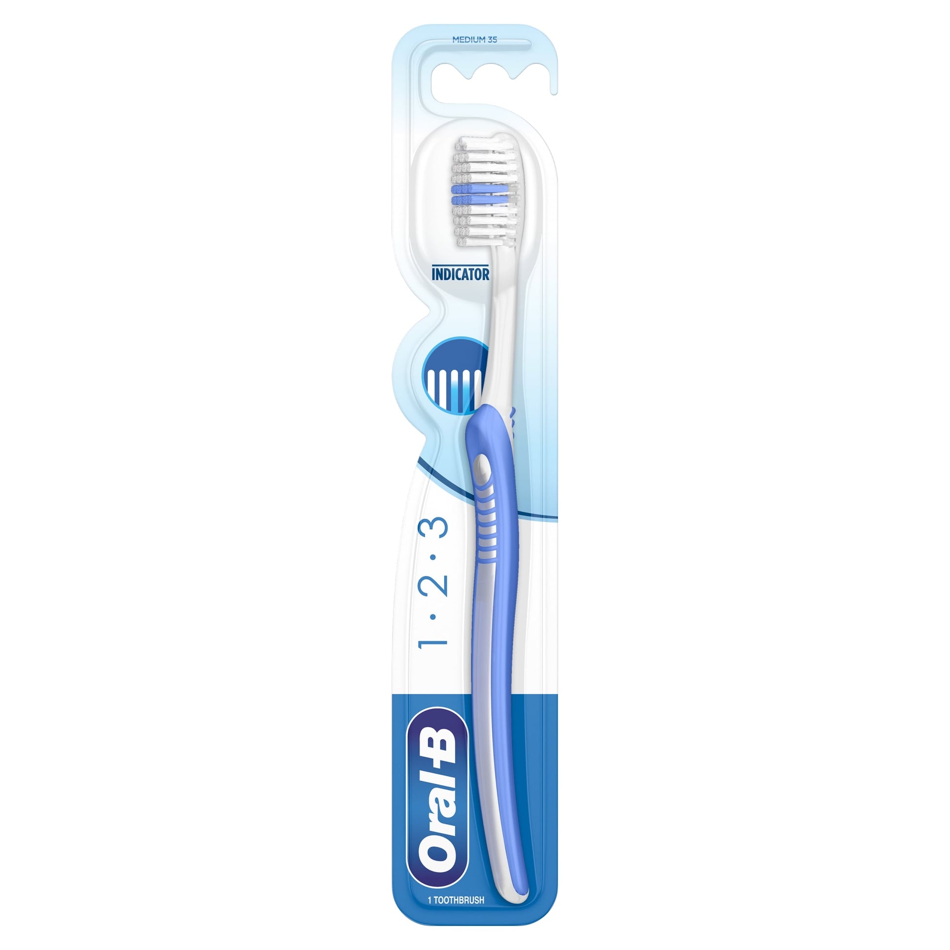 Oral-B 123 Indicator Medium Manual Toothbrush — image 1