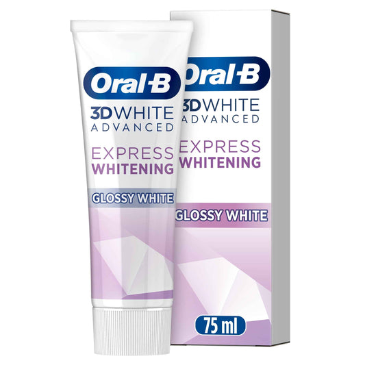 Oral-B 3d White Glossy White Eucalyptus Mint Toothpaste 75ml