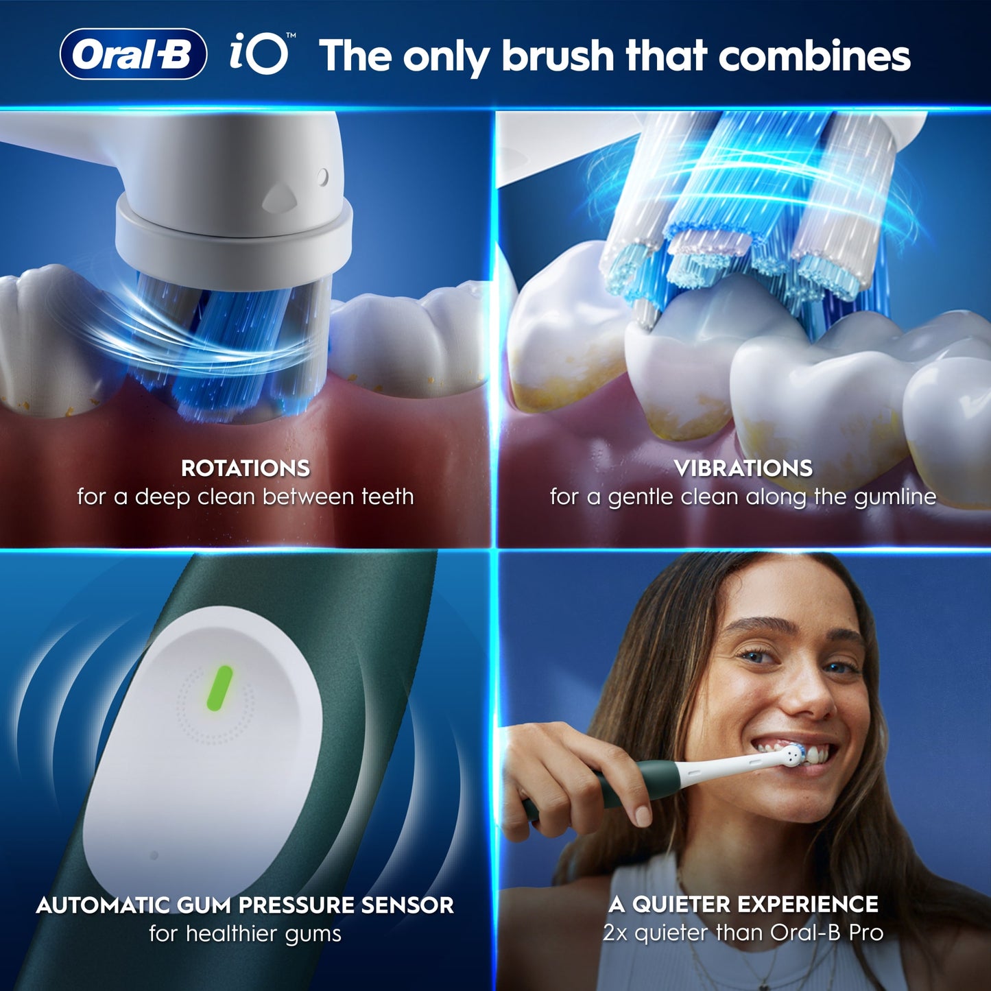 Oral-B iO Series 2 Clean & Care Green Electric Toothbrush & Travel Case — image 4