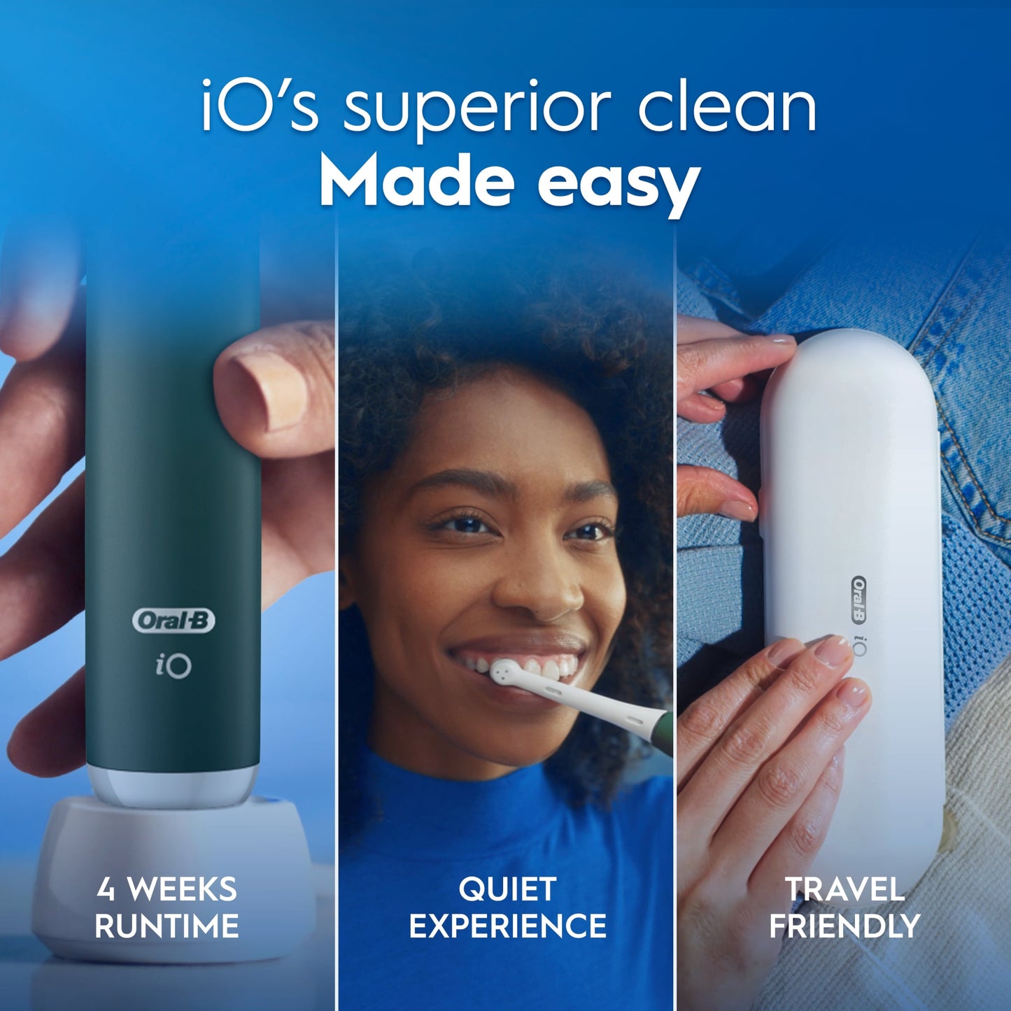 Oral-B iO Series 2 Clean & Care Green Electric Toothbrush & Travel Case — image 5