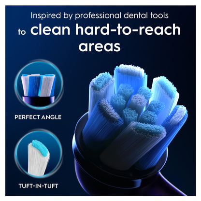 Oral-B iO Ultimate Clean Black Replacement Electric Toothbrush Heads 2 Pack — image 3