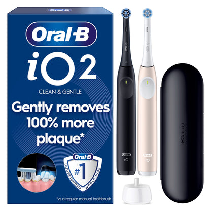 Oral-B iO2 Electric Toothbrush Night Black & Calm Pink Duo pack — image 1
