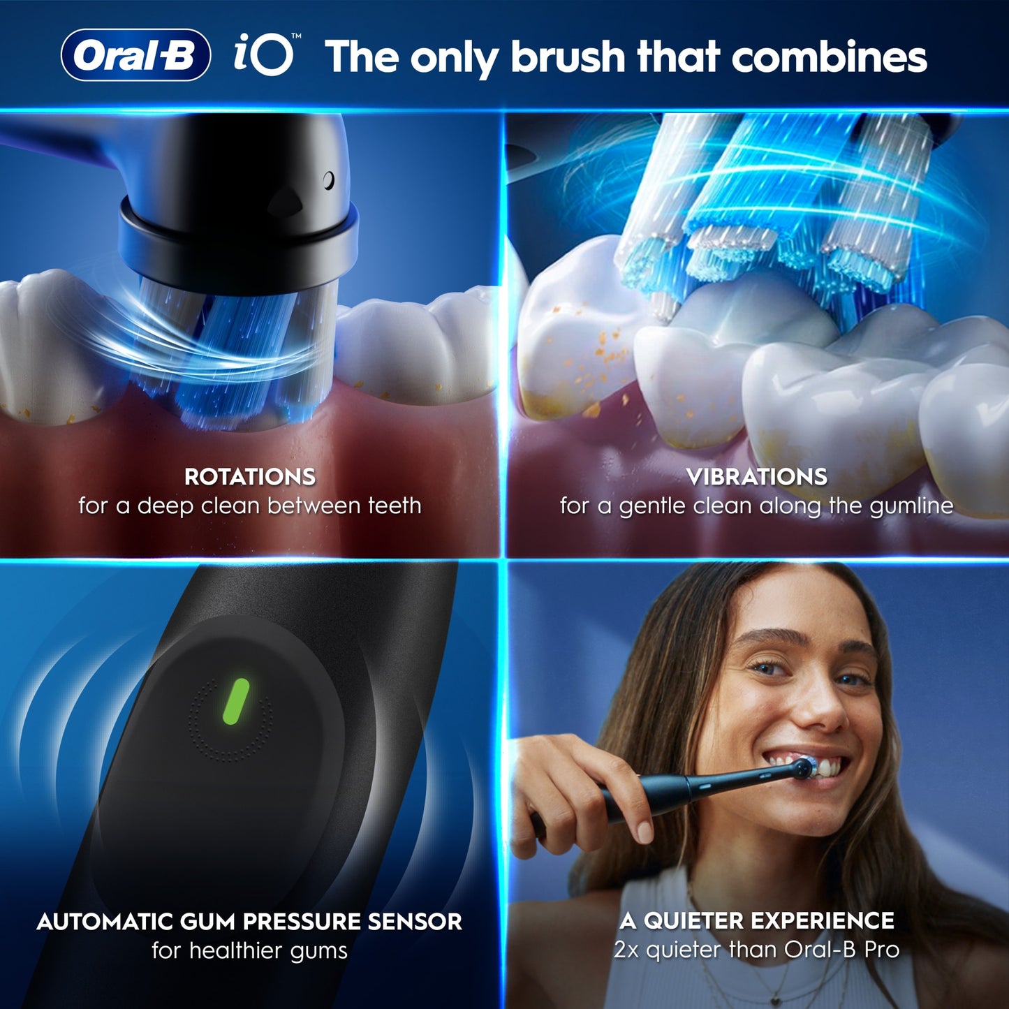 Oral-B iO2 Electric Toothbrush Night Black & Calm Pink Duo pack — image 4