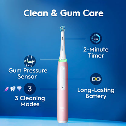 Oral-B Io3 Pink Electric Toothbrush & Travel Case — image 3