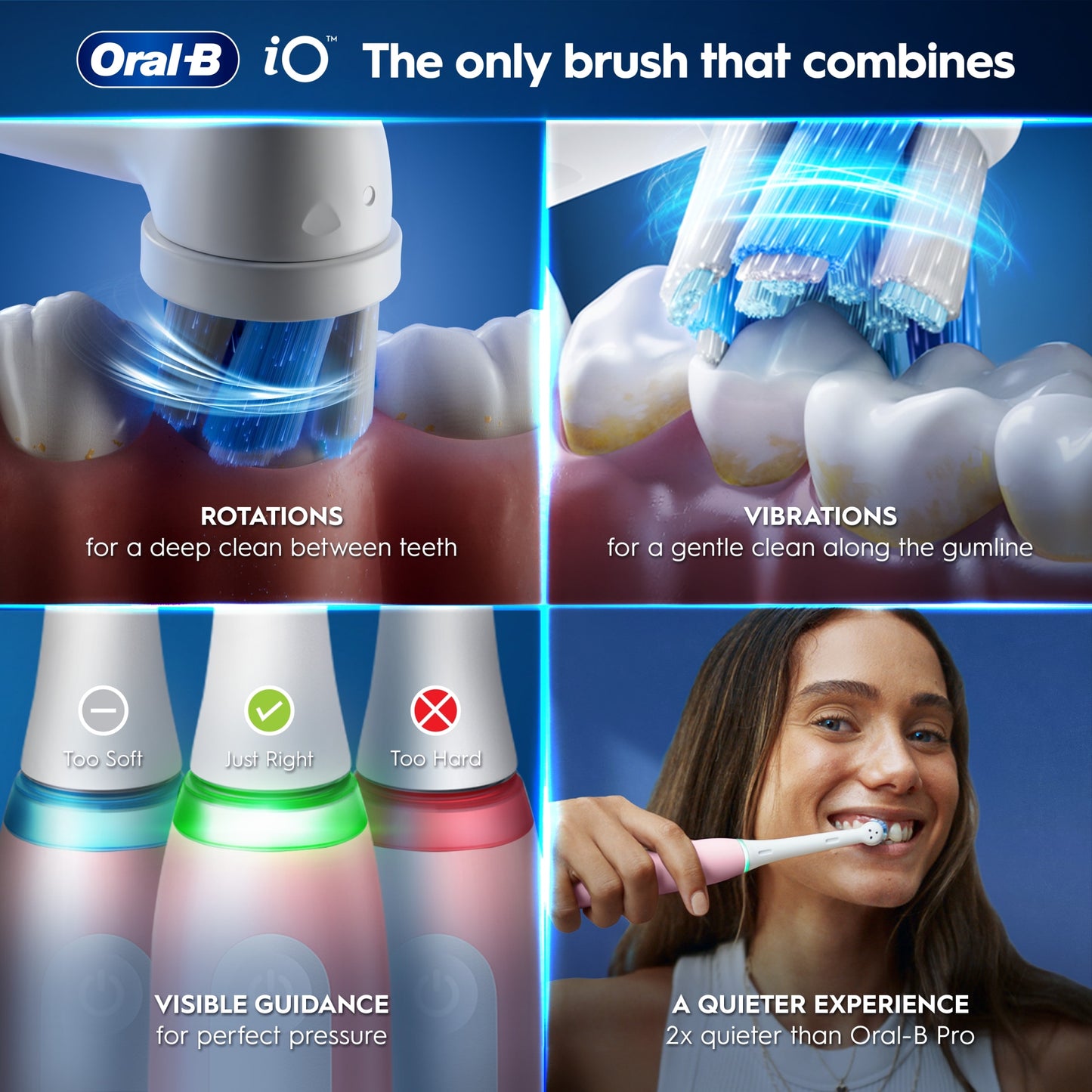Oral-B Io3 Pink Electric Toothbrush & Travel Case — image 4