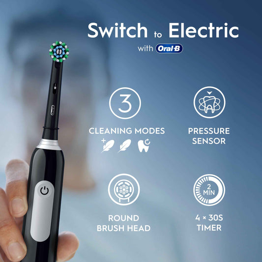 Oral-B Pro 1 Electric Toothbrush & Case Black