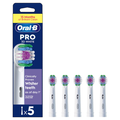 Oral-B Pro 3D White Replacement Electric Toothbrush Heads 5 pack — image 1