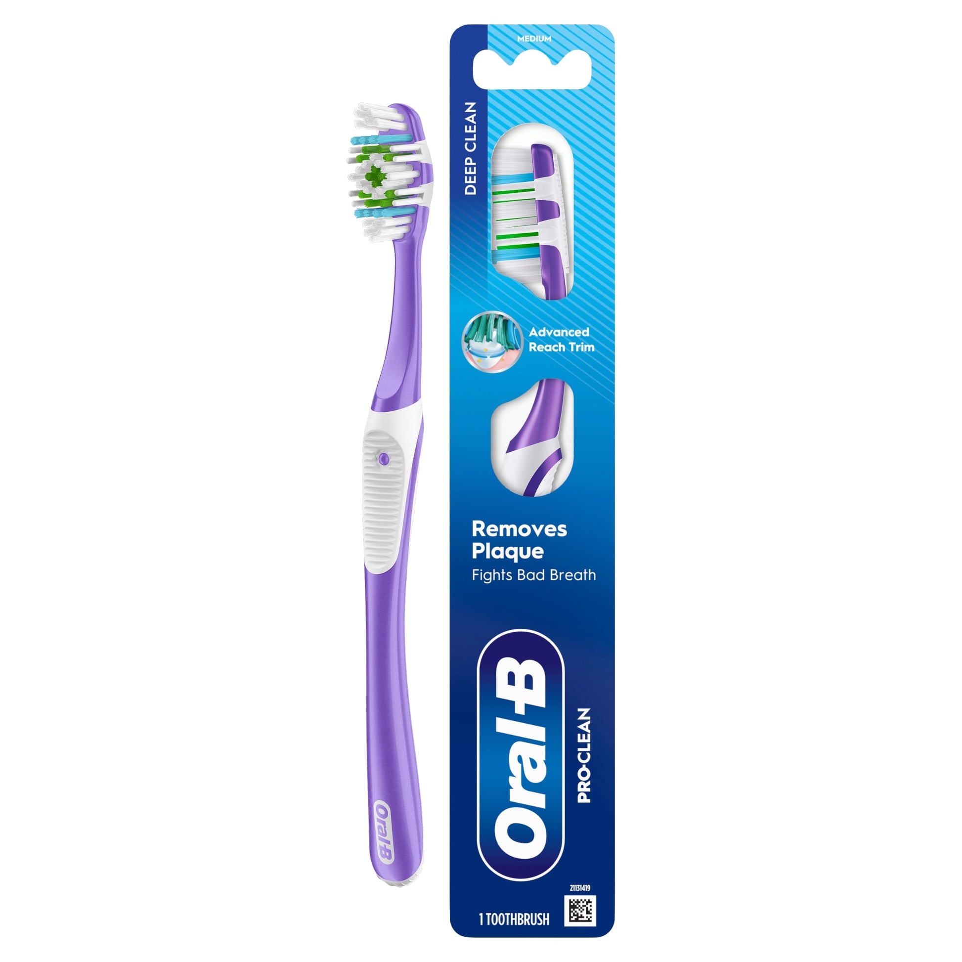 Oral-B Pro Clean Medium Manual Toothbrush — image 1