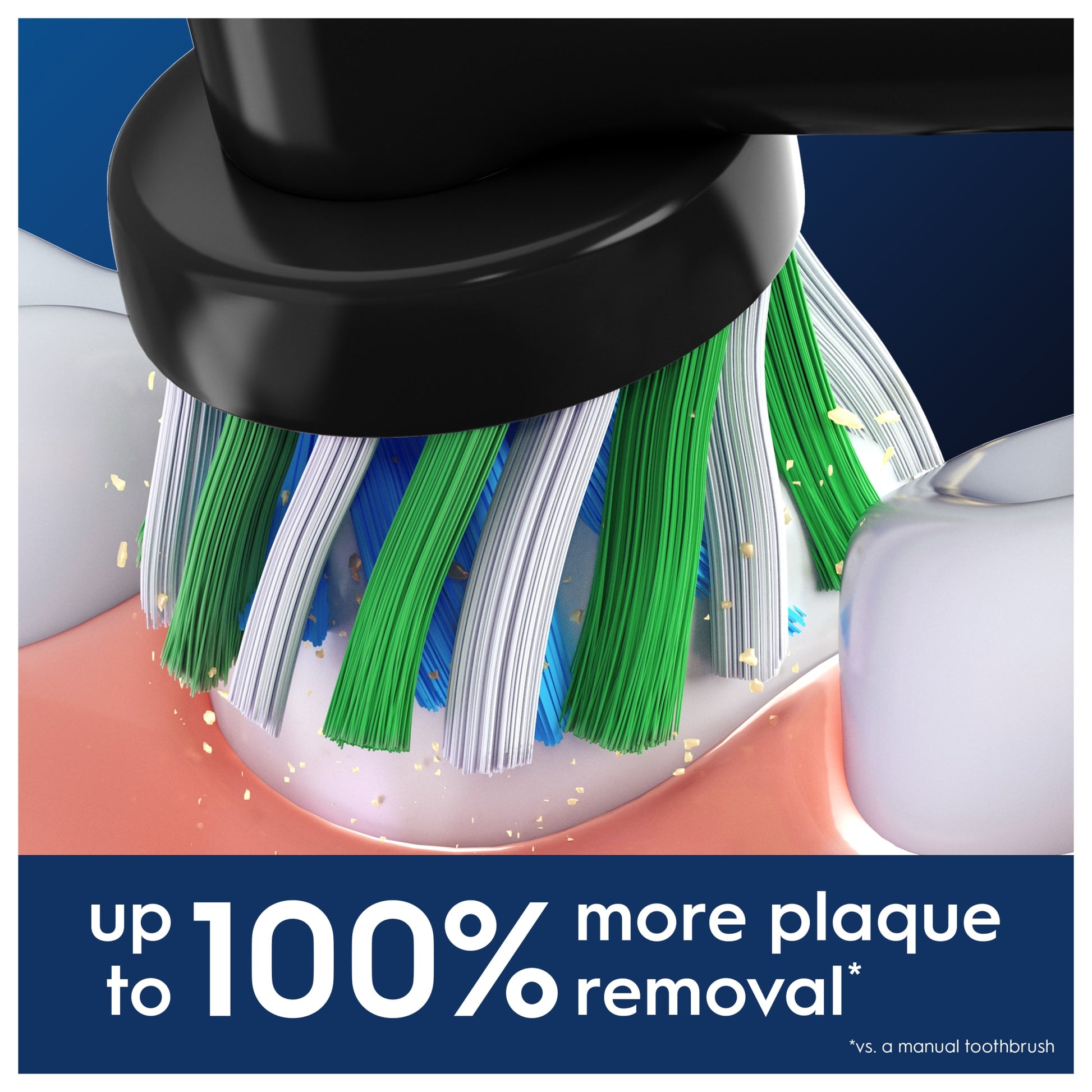 Oral-B Pro Cross Action Black Electric Toothbrush Replacement Heads 8 pack — image 3