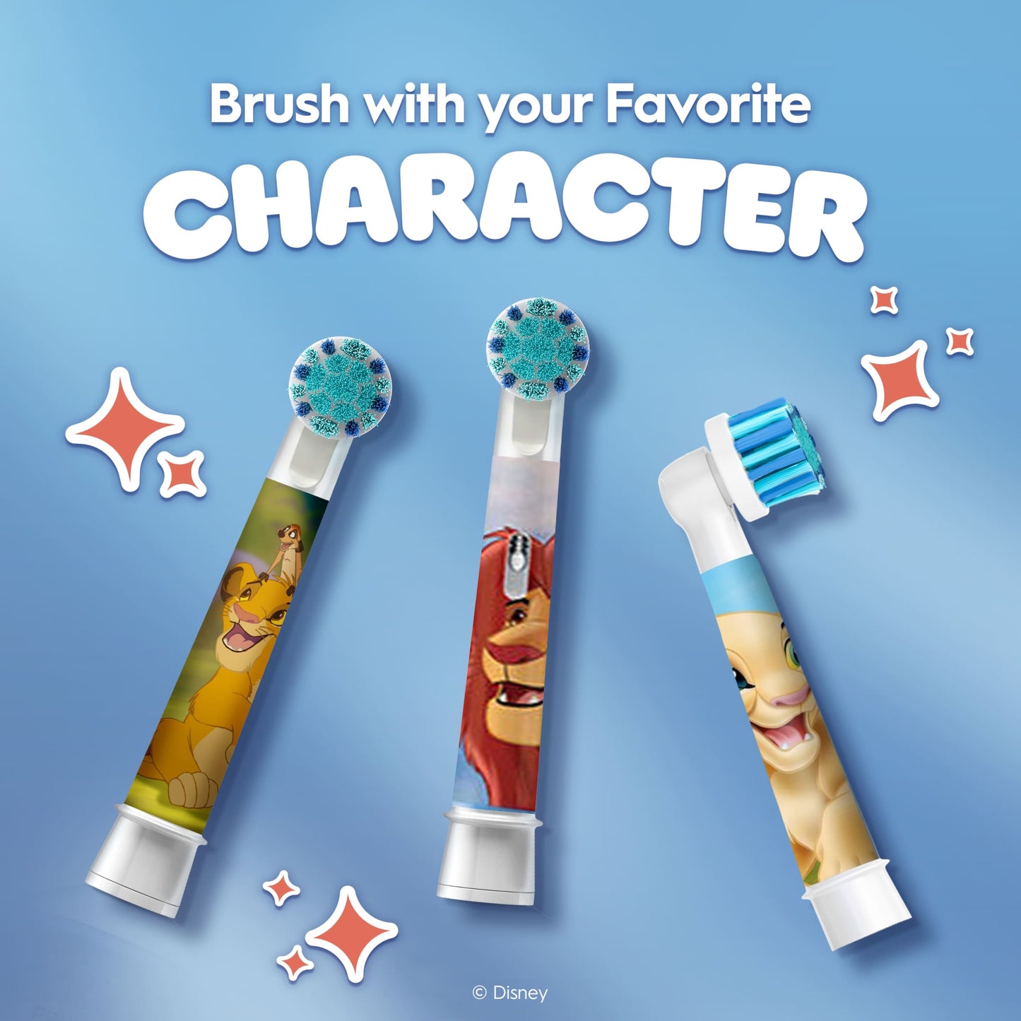 Oral-B Pro Kids 3+ Lion King Electric Toothbrush Replacement Heads 4 Pack — image 5
