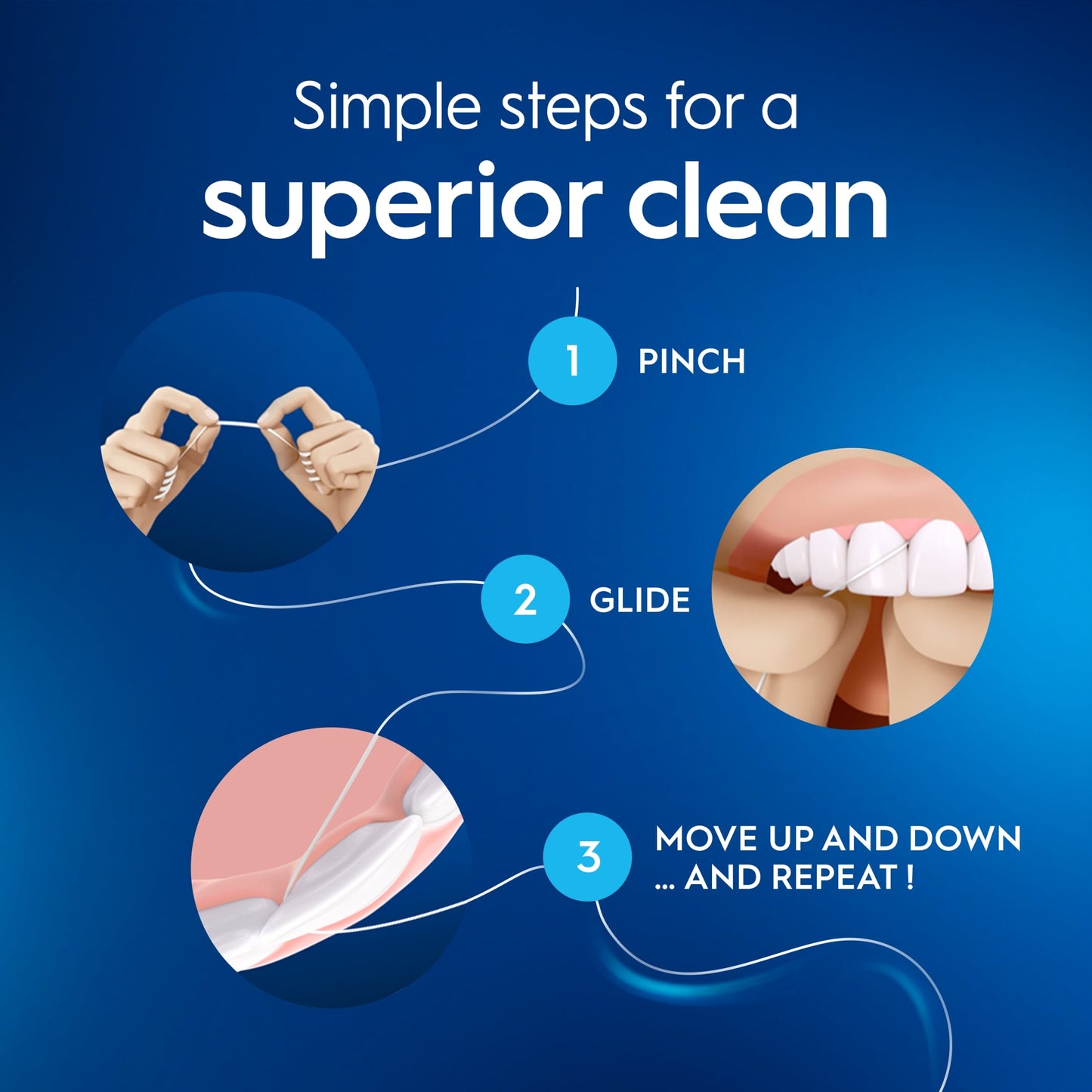 Oral-B Satin Tape waxed Mint Dental Floss 50M — image 4