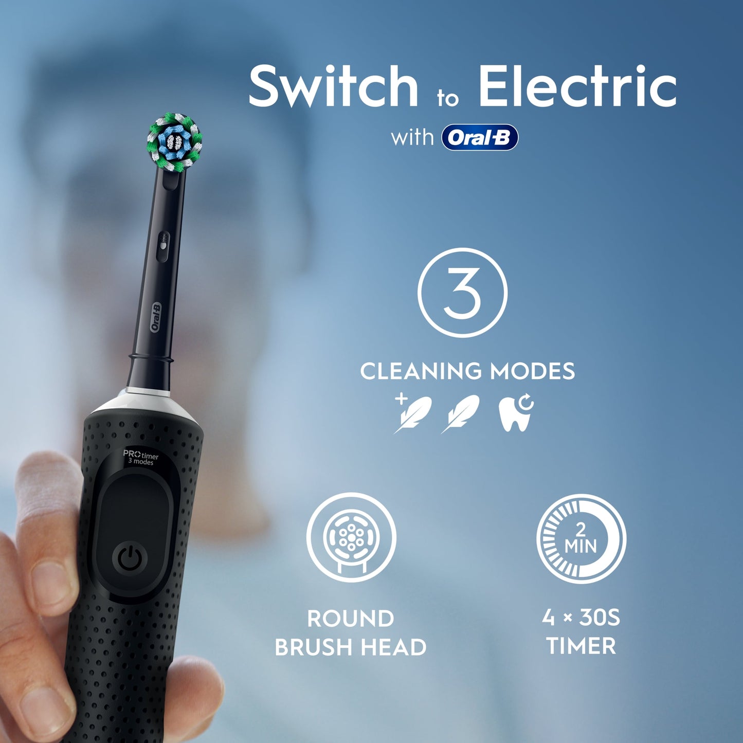 Oral-B Vitality PRO Electric Toothbrushes Twin Pack 2 Handles — image 2