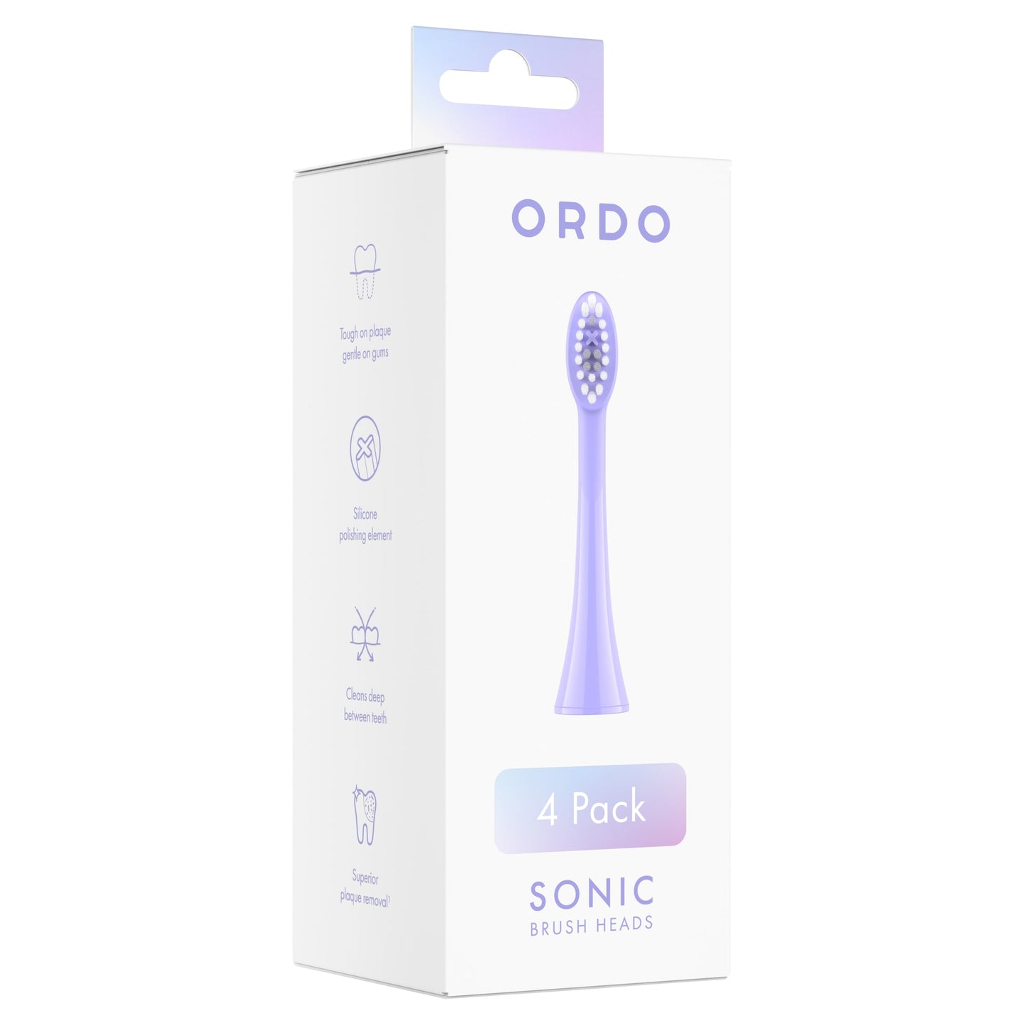 Ordo Sonic Brush Heads Pearl Violet & Lavender 4 Pack — image 1