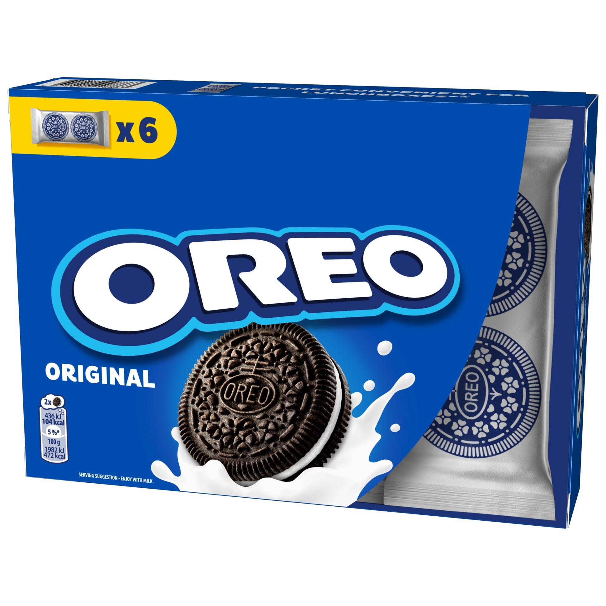 Oreo Lunchbox Vanilla Chocolate Cookies Multipack x 6 132g — image 3