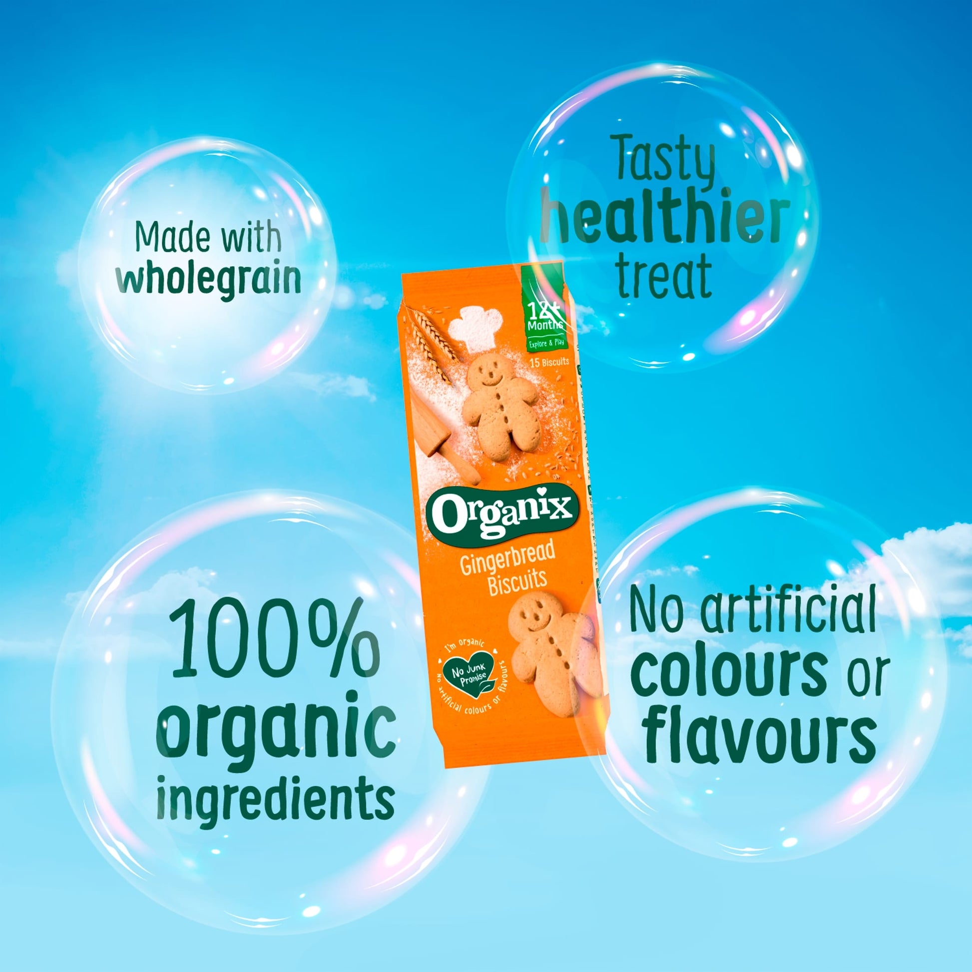 Organix 15 Gingerbread Men 135G — image 2